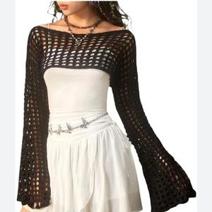 NWT Free People Haley Crochet Bolero